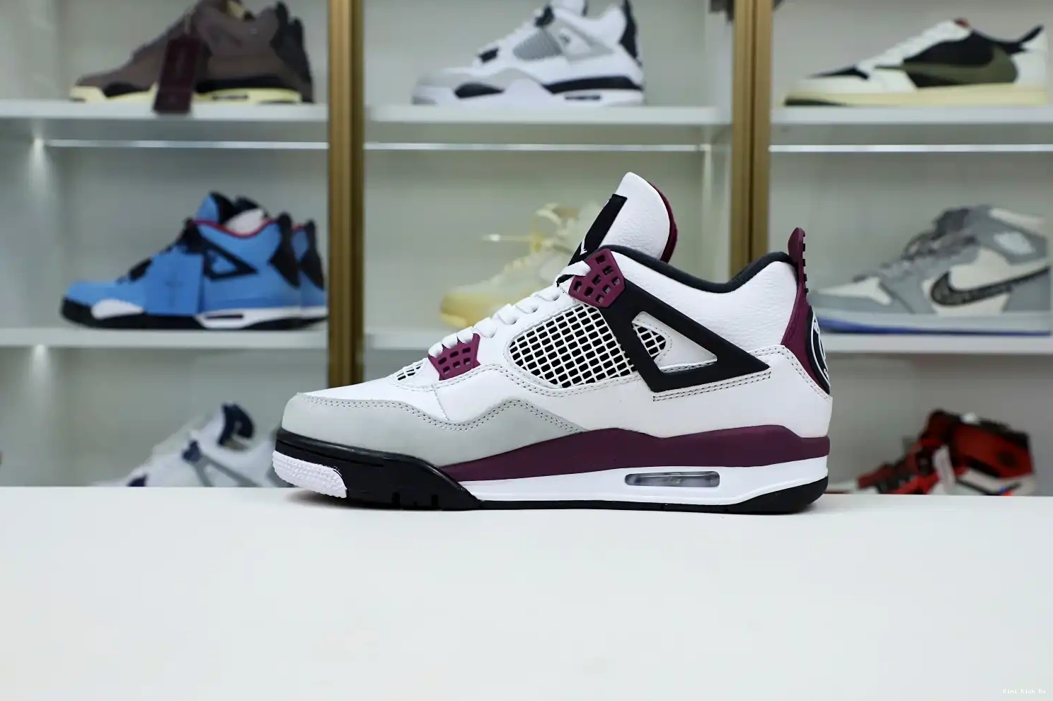 'BORDEAUX' JORDAN PARIS JORDAN AIR 4 RETRO Kimikick AIR SAINT-GERMAIN X 0801